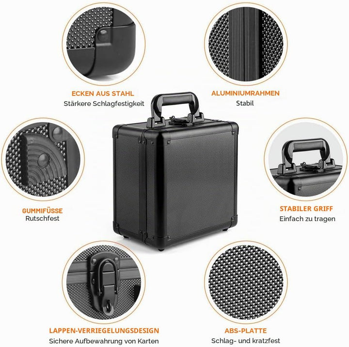 JoyHood Top Loader Aufbewahrungsbox, Graded Card Aufbewahrungsbox, PSA Card Case kompatibel mit Samm