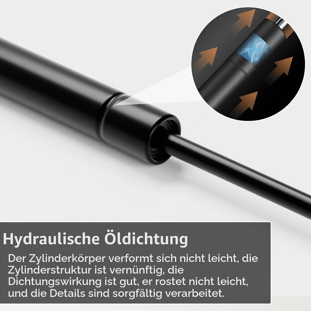 2 Stk. Gasdruckfeder, Gasdruckdämpfer 900N/PC Pneumatische Bett Hebemechanismus, Hebescharniere 92KG