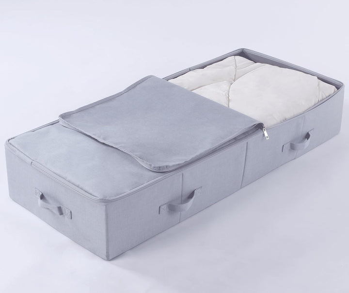 100X 43X 18 cm, Unterbett-Aufbewahrungsbox | Atmungsaktiv und Mottenfrei | Platzsparende Unterbett A