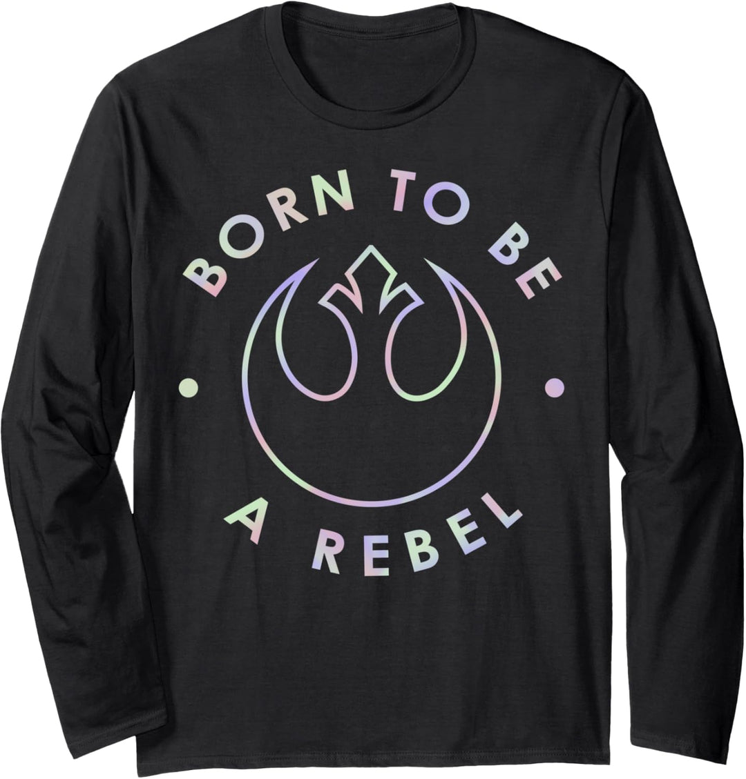 Star Wars Born To Be A Rebel Pastel Logo Langarmshirt