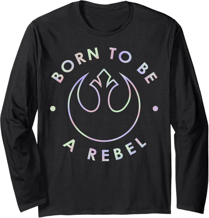 Star Wars Born To Be A Rebel Pastel Logo Langarmshirt