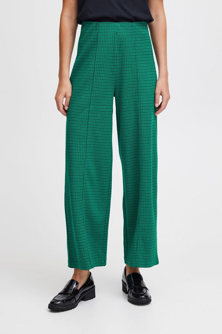 ICHI Damen Lässige Business-Hose XS Cadmium Green (185424), XS Cadmium Green (185424)