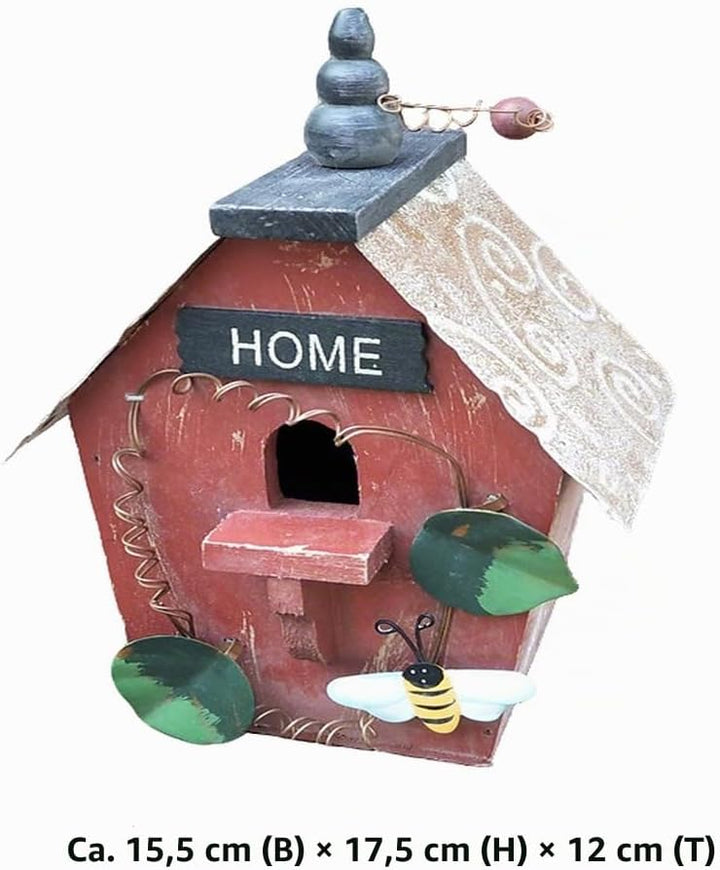 Nistkasten, dekoratives Vogelhäuschen, hängendes, farbenfrohes Vogelnest-Hängeornament. Geeignet für