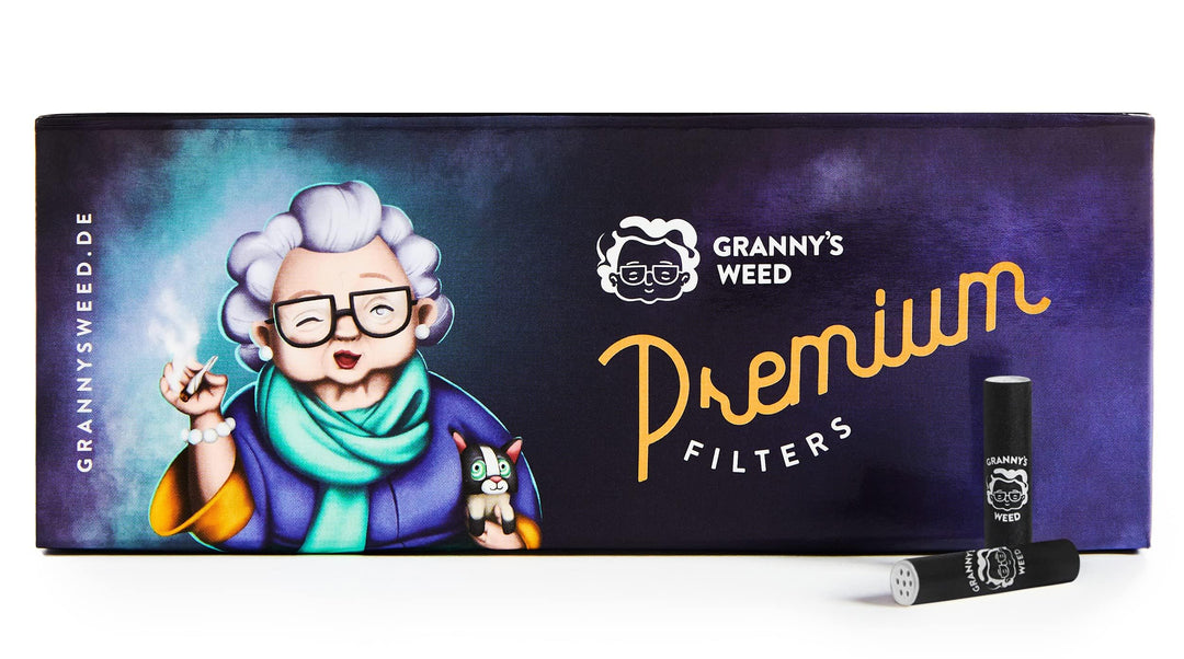 Granny's® Exclusive Slim Aktivkohlefilter | Ø 5.9 mm Filtertips | Aus veganer Kokosaktivkohle | 100