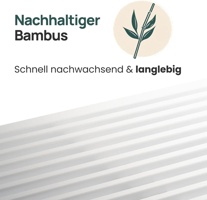 Bambus Sitzbank Flur - Sitzbank Esszimmer - Holzbank Flur - Esszimmerbank | BAM BOO BOX Garderobenba