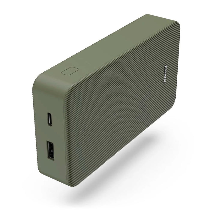 Hama Powerbank Colour 20 20000mAh (externer Akku mit 1x USB C + 1x USB A, Power Pack Zertifiziert, L