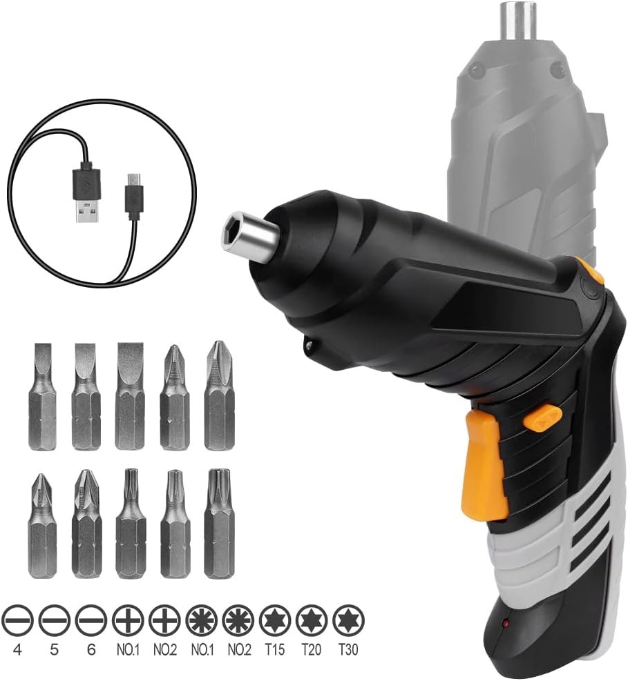 Flintronic kabelloses Schraubendreher-Set, 3,5 N·m, 3,6 V/1300 mAh wiederaufladbarer Bohrmaschinentr