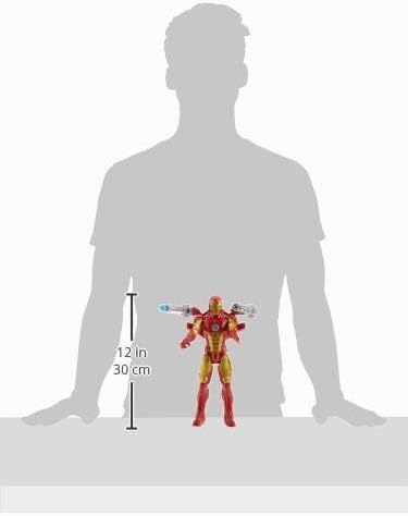 Hasbro E7380 Marvel Avengers Titan Hero Serie Blast Gear Iron Man, 30 cm grosse Figur, mit Starter,