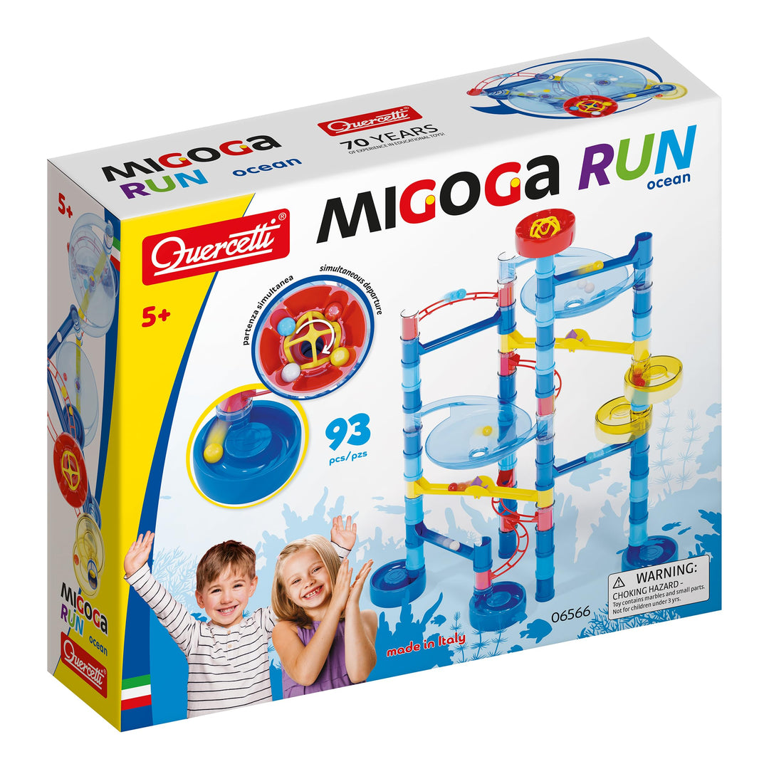Quercetti - Migoga Ocean Spinning, Bauspiel - Kugelbahn für Kinder