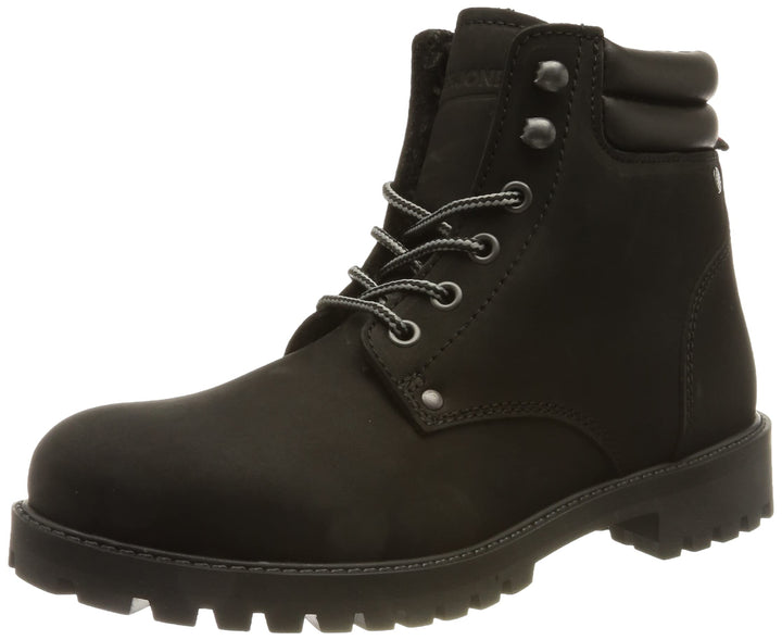 JACK & JONES Herren Jfwstoke Nubuck Boot Honey Noos Stiefelette 41 EU Anthrazit, 41 EU Anthrazit