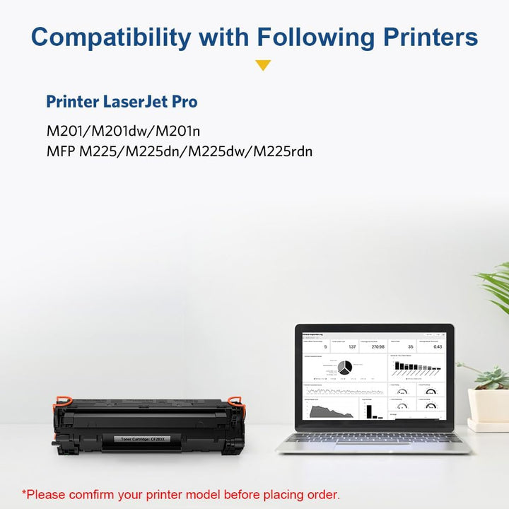 SMARTOMI 83X Toner Kompatibel für 83X CF283X für Laserjet Pro MFP M125nw M127fw M127fn M225dw M125a