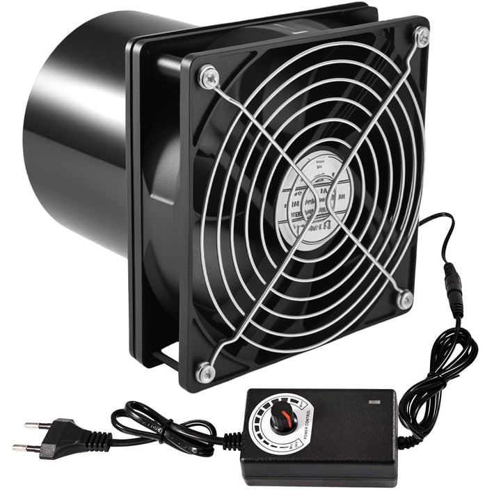 Joycabin Rohrventilator 100mm Abluftventilator Rohrlüfter mit Geschwindigkeitsregler, Rohrventilator