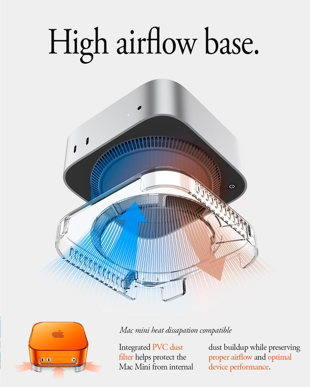 Spigen Classic C1 Hülle mit eingebautem Luftfilter Ständer Entwickelt für Mac mini M4 / M4 Pro Chip