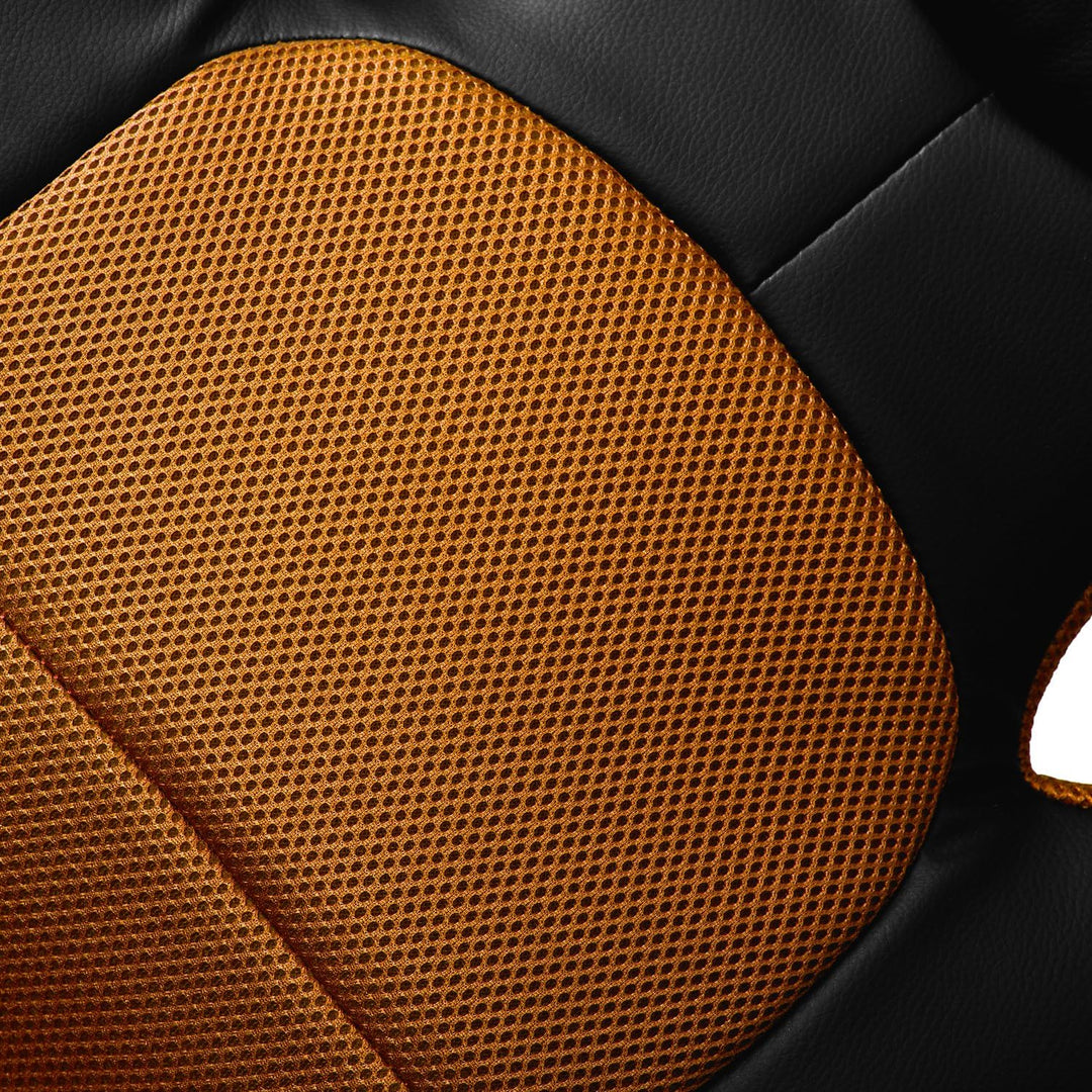 Gamer Stuhl Gaming Schreibtischstuhl Chefsessel Bürostuhl Ergonomisch, Orange, 9 Farbvarianten, gepo