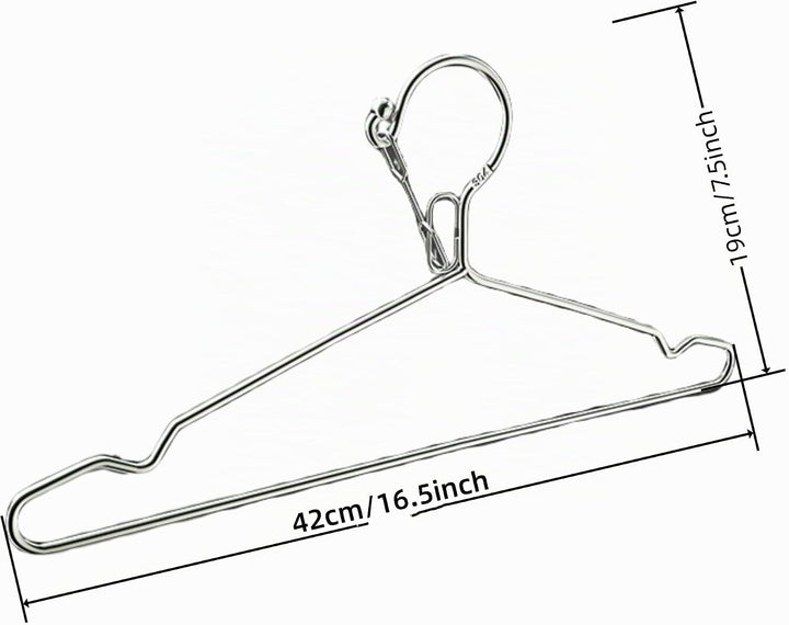 Drahtbügel, 10 Stück, 11,3 kg, Tragfähigkeit, 4 mm, Edelstahl, schmal, dünn, strapazierfähig, Winddi