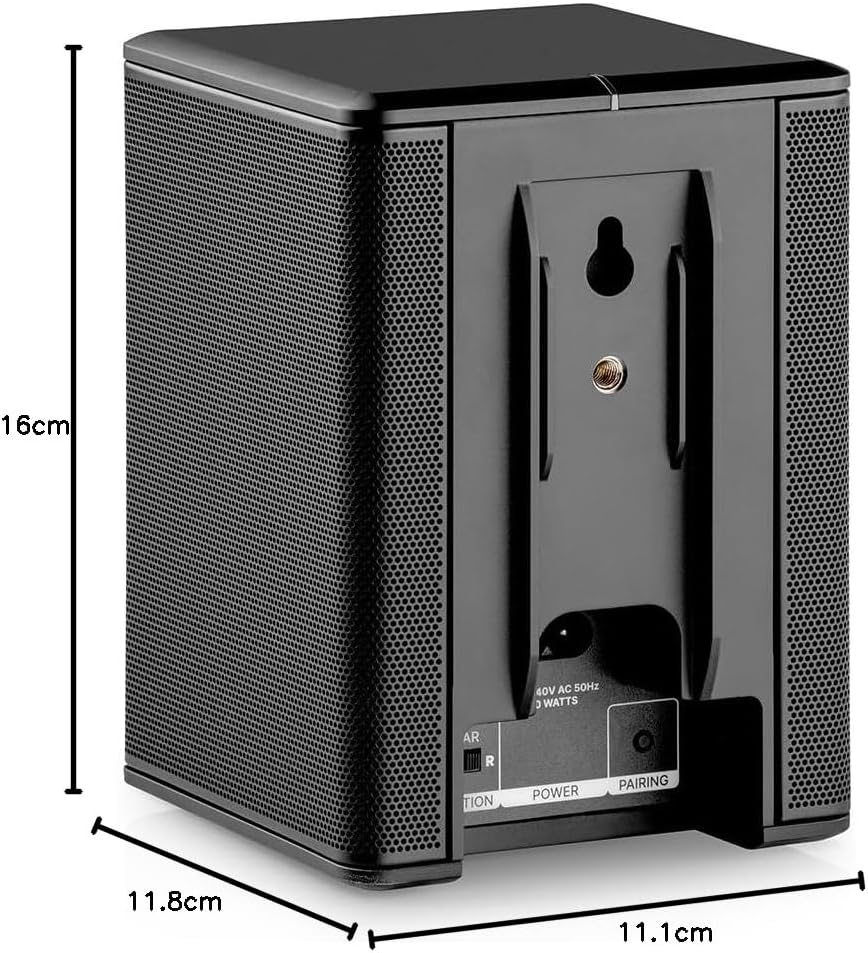 Teufel Effekt 2 Kabelloses, aktives Stereo-Lautsprecher-Paar als Rear-Speaker - Schwarz