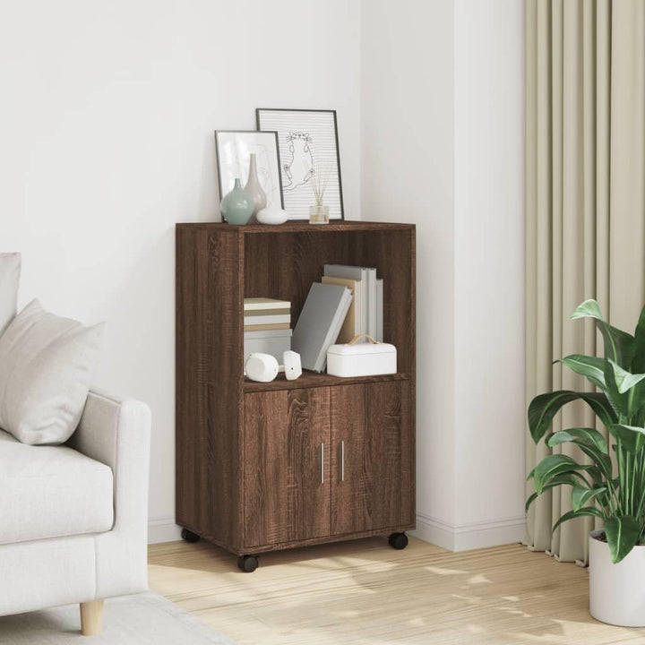 vidaXL Rollschrank, Büroschrank mit Stauraum, Aktenschrank für Wohnzimmer Büro, Bürocontainer Schran