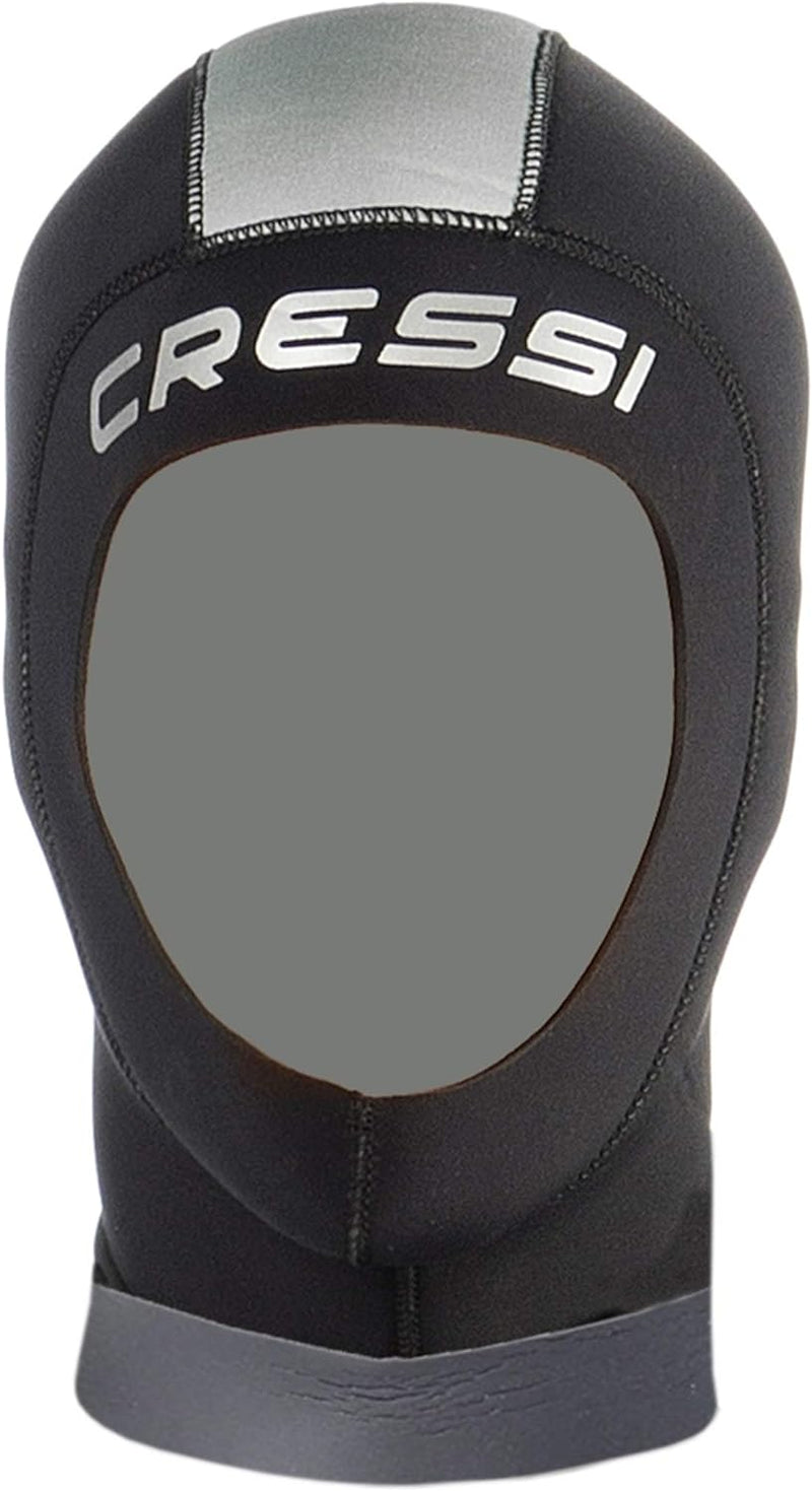 Cressi Hood Unisex Kopfhaube 3mm Neopren, Schwarz, L/6-7