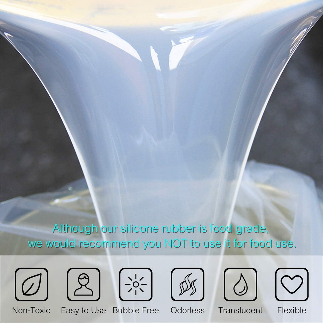 Silikon Kautschuk - 10.6oz/240ml Flüssig Silikon zur Form Herstellung, DIY Harzformen - Einfaches 1: