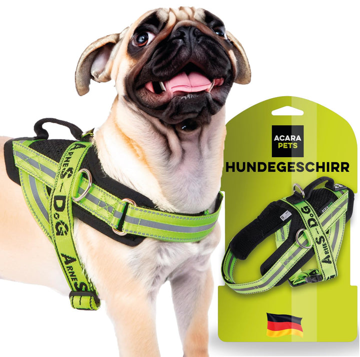 Hundegeschirr mit 3 Metallösen zur Befestigung Ihrer Brust oder Ihres Brustgurts, um Ihren Hals Nich