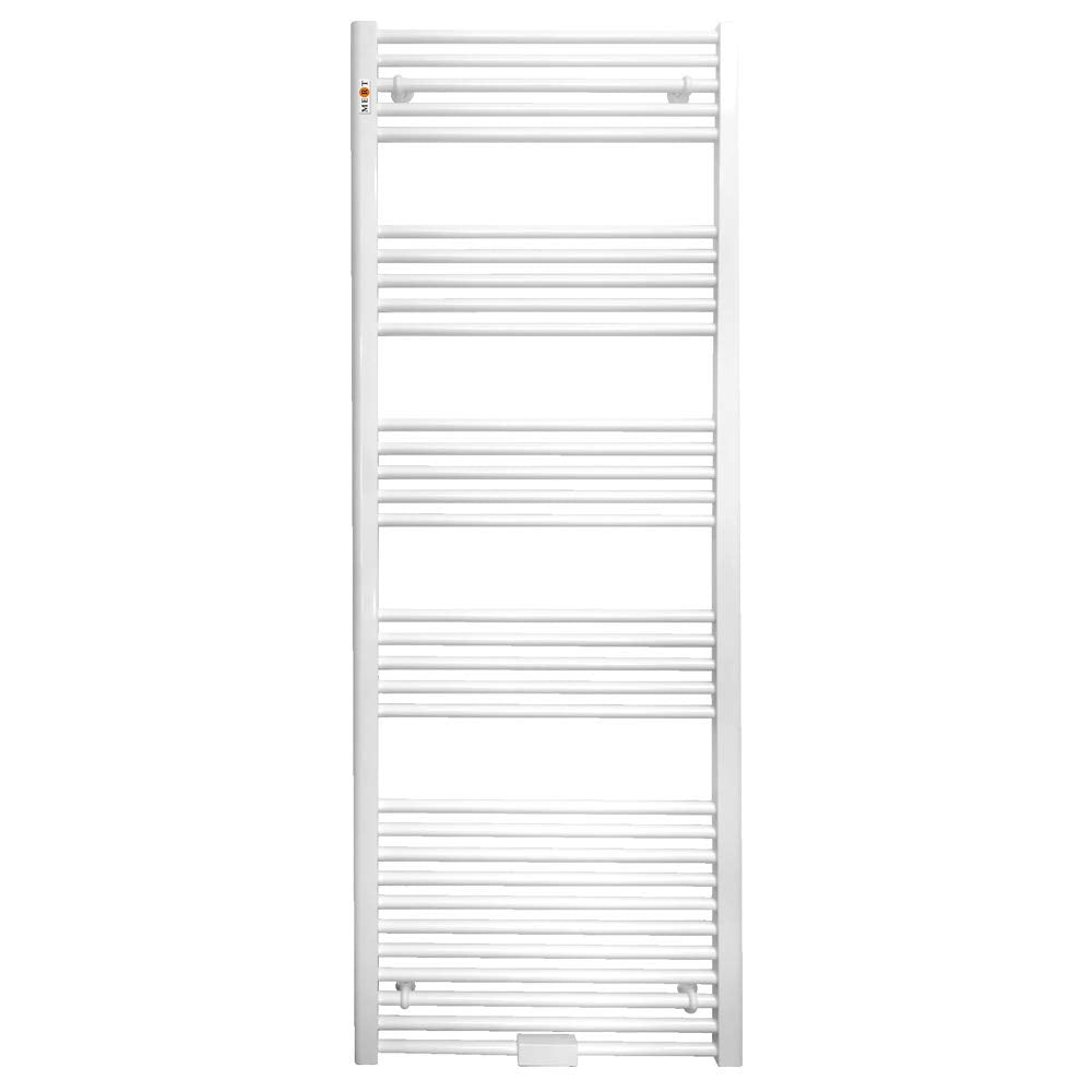 Badheizkörper Handtuchheizkörper mit Mittelanschluss weiss gerade 300x800 mm Stahl 30x80, Stahl 30x8