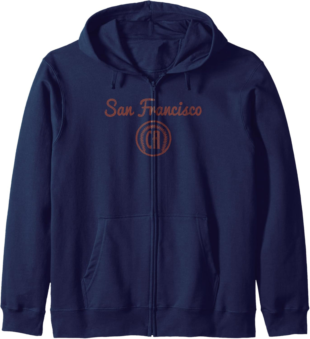 San Francisco California Baseball Vintage Kapuzenjacke