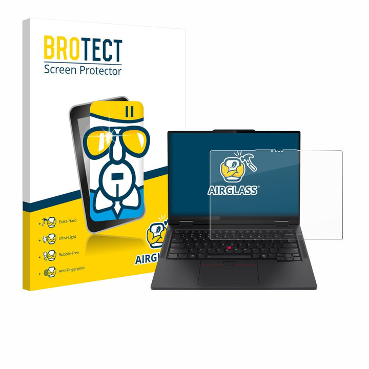 BROTECT Schutzglas für Lenovo ThinkPad T14s 2-in-1 Schutzfolie Panzer Folie Glas Displayschutz Made