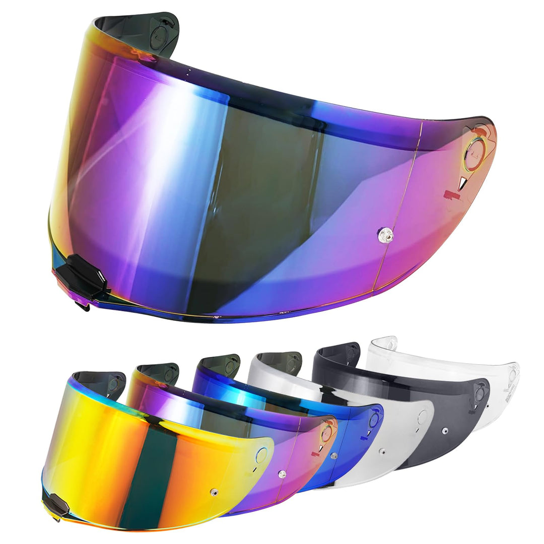 VCOROS Motorradhelm Visier,Motorrad Windschutz Helm Objektiv Visier,Helmvisier für FF811/VECTOR II/C