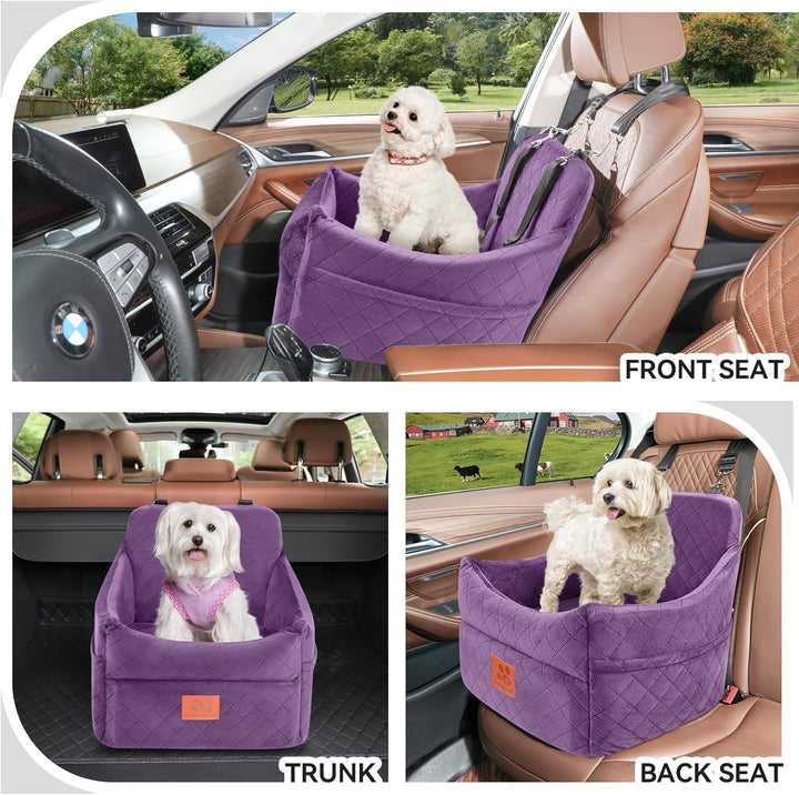 GL GLENSLAVE Hunde-Autositz für kleine/mittlere Hunde, Hundeautositz mit Dicker Polsterung unter 35