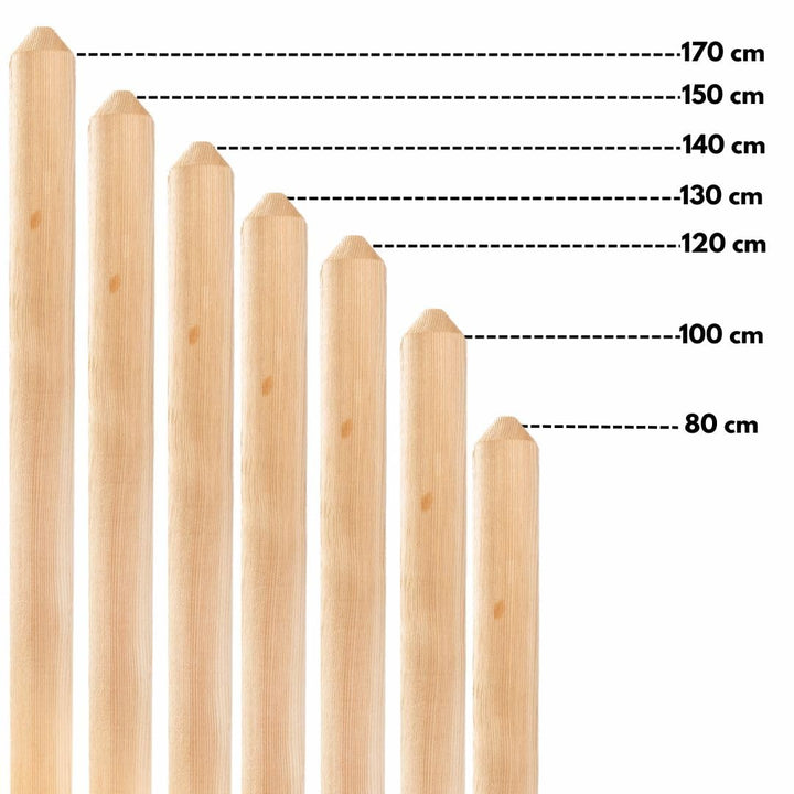 Mega Holz Zaunlatten Paket " Mallorca " 10 Stück aus Lärchenholz 120 cm Höhe Halbpalisade Zaun Brett