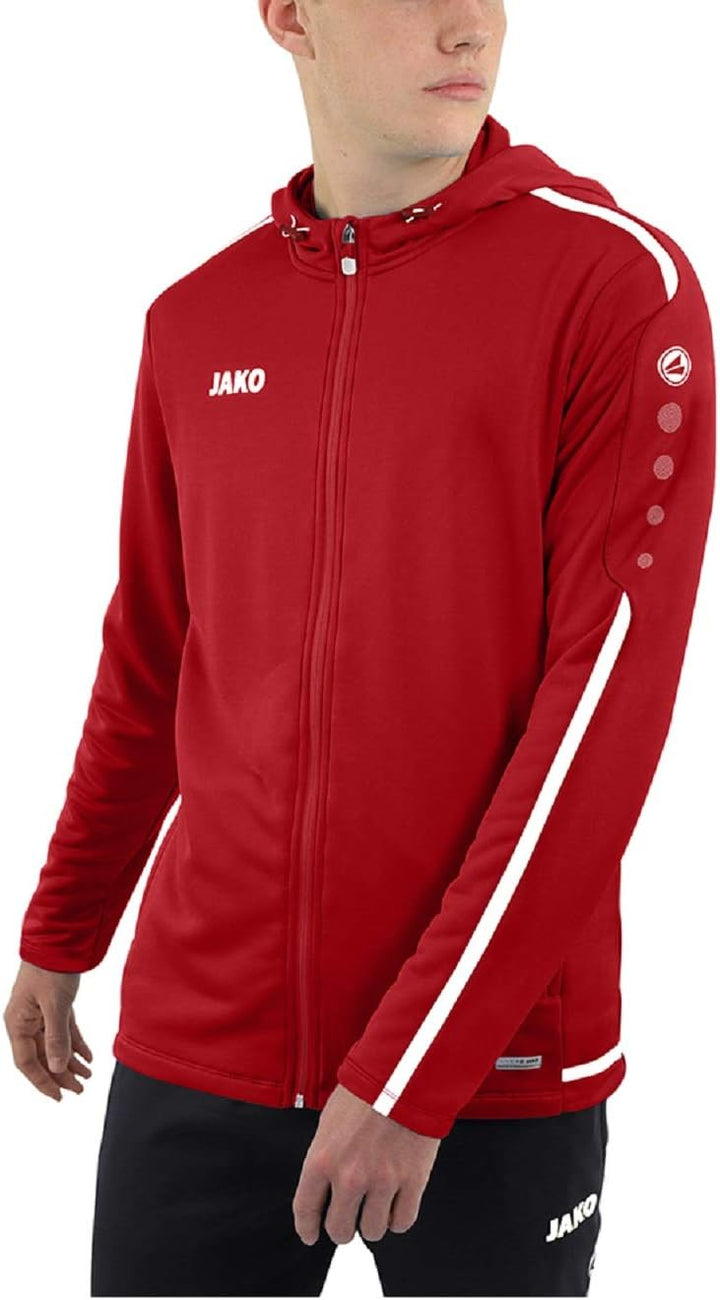 JAKO Striker 2.0 Kapuzenjacke Damen Damen 34 Chili Rot/Weiss, 34 Chili Rot/Weiß