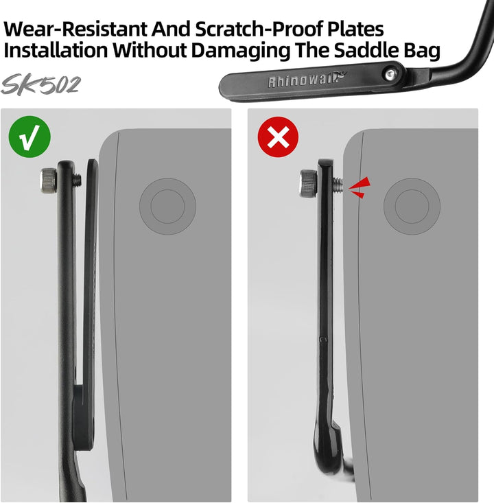 Rhinowalk Fahrrad Satteltasche Stabilisator Stütze für Satteltasche Anti Schütteln Schwarz, Schwarz