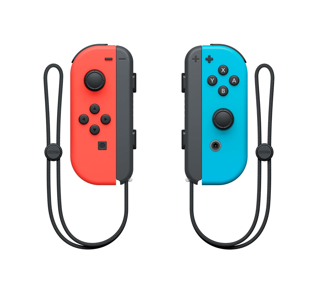 Nintendo Joy-Con 2er-Set Neon-Rot/Neon-Blau, Kabellos, kompatible mit Spielkonsolen Neon-Rot/Neon-Bl