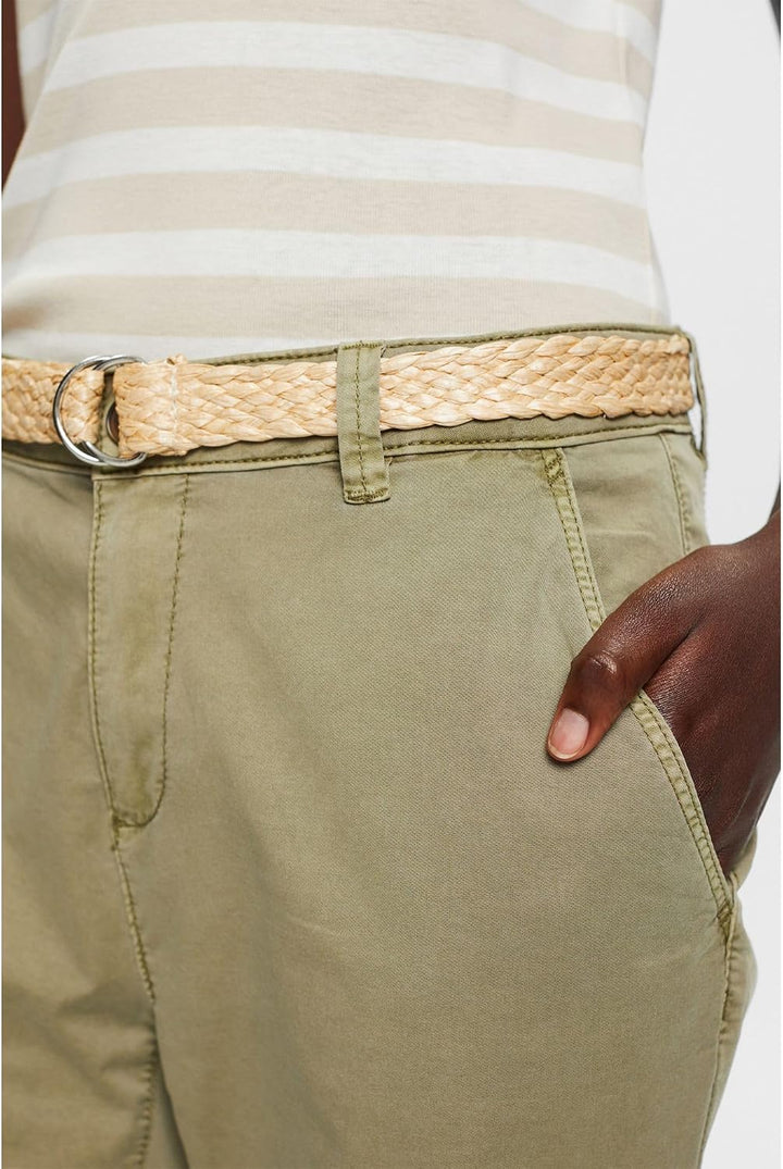 ESPRIT Damen Hose 993ee1b312 44W / 30L 345/Light Khaki, 44W / 30L 345/Light Khaki