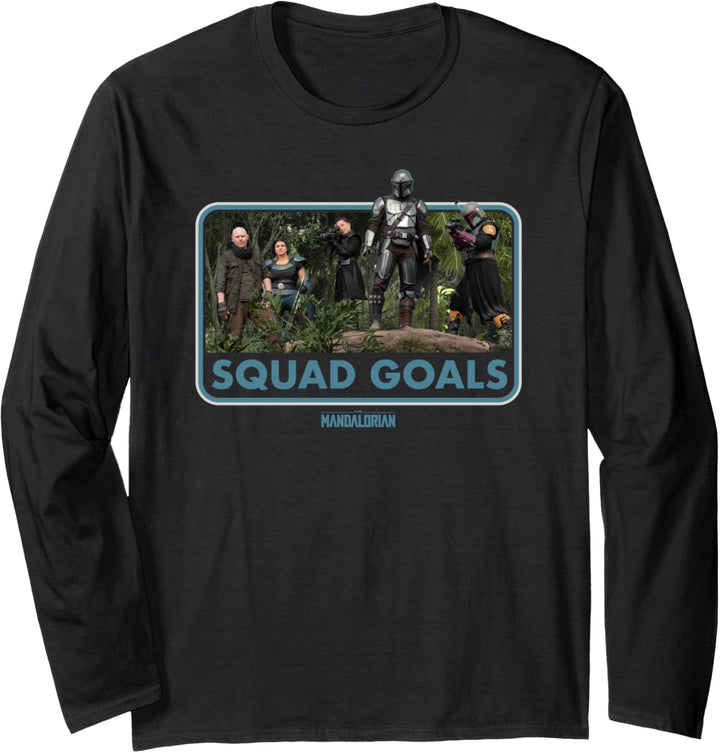 Star Wars The Mandalorian Djarin and Boba Fett Squad Goals Langarmshirt