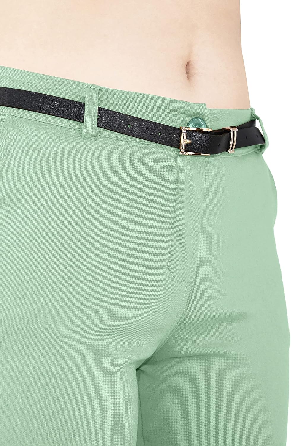 JOPHY & CO. Elastische Damen-Chino-Hose mit Gürtel (Artikelnummer: 3008)