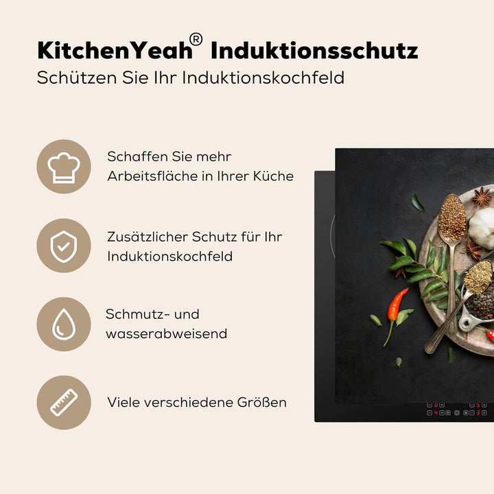 KitchenYeah© Herdabdeckplatte Einteilig Küche Ceranfeld Abdeckplatte Cerankochfeld Abdeckung Indukti