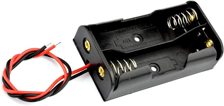 GTIWUNG 100 Stück 2AA Batteriehalter Gehäuse Kunststoff Akku Aufbewahrungsbox, Halterung 2aa Batteri