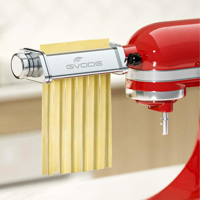 Nudelaufsatz für KitchenAid Standmixer mit Reinigungsbürste, inklusive Nudelblattwalze Spaghettischn