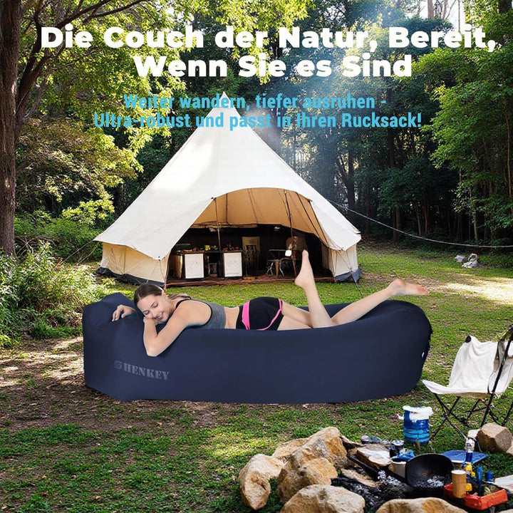 Aufblasbares Sofa,Luftsofa-Hängematte mit Wasserdichtem und Auslaufsicherem Design - Perfekte Tragba
