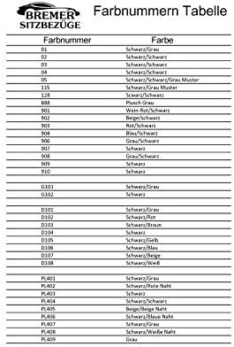 Mass Sitzbezüge Schonbezüge Pilotsitze Fahrer & Beifahrer Set kompatibel mit Wohnmobil FIAT Ducato,