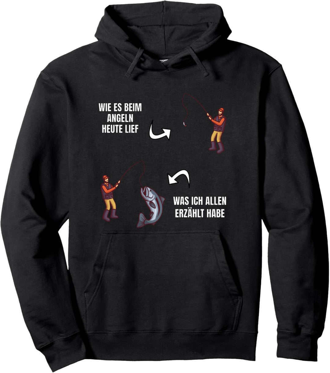 Angler Witz Nichts gefangen Anglerlatein für Fischer Pullover Hoodie