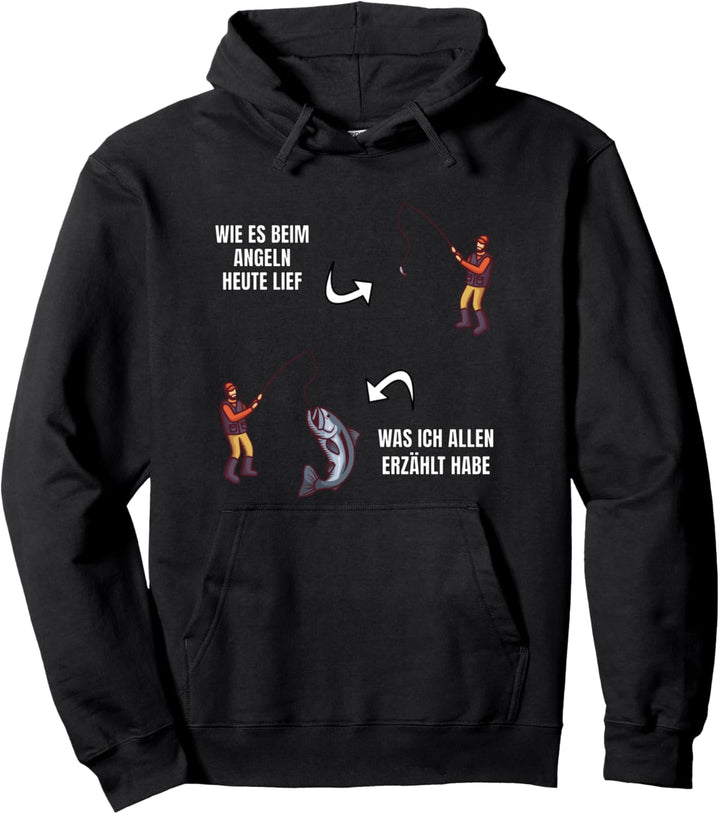 Angler Witz Nichts gefangen Anglerlatein für Fischer Pullover Hoodie