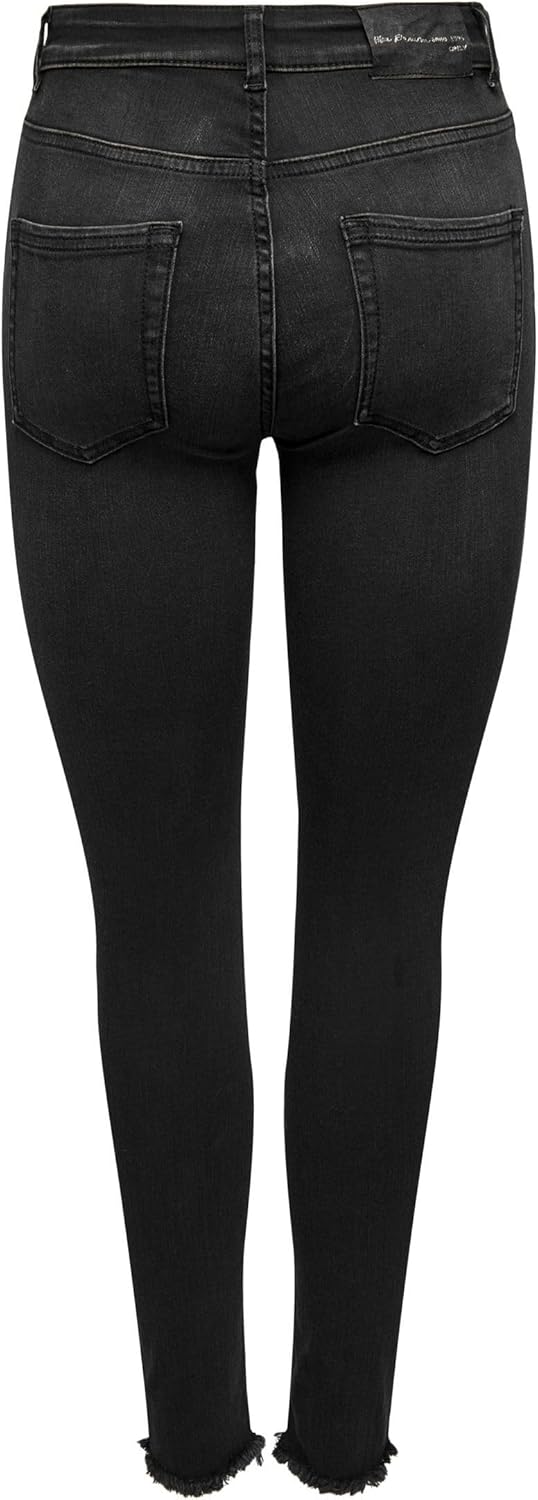 ONLY Female Skinny Jeans ONLBLUSH HW SK ANK DNM REA005 XS / 32L Washed Black, XS / 32L Washed Black