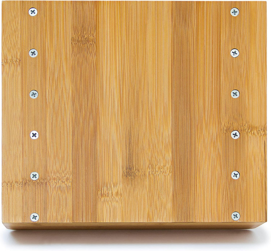 Relaxdays Dokumentenhalter Bambus, 5 Fächer, Prospekte, Zeitschriften, Briefablage, HBT: ca. 23 x 24