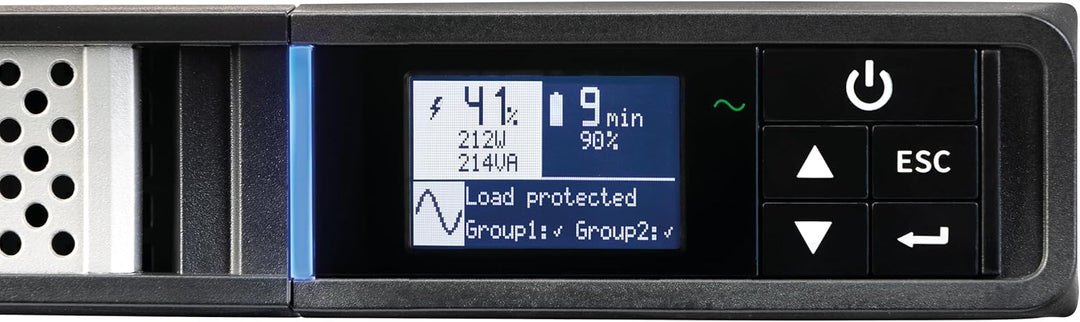 Eaton Wechselrichter 5P 650 IR G2 – Line Interactive UPS Rack 1U – 5P650IRG2 – Leistung 650 VA (4 St