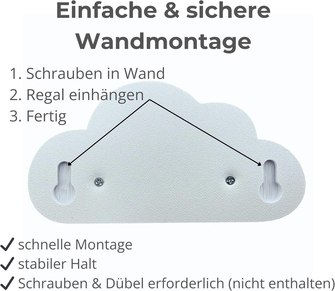 3er Wolken-Set Weiss passend/Kompatibel für die Toniebox Toniefiguren