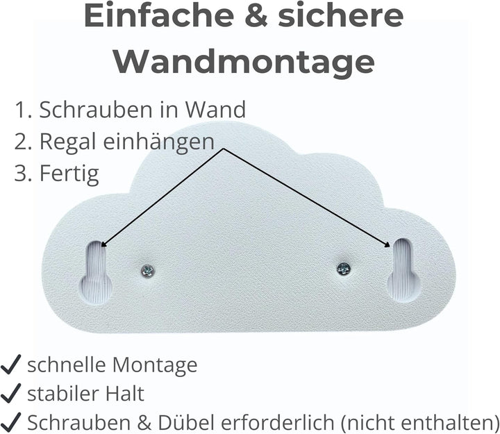 3er Wolken-Set Weiss passend/Kompatibel für die Toniebox Toniefiguren