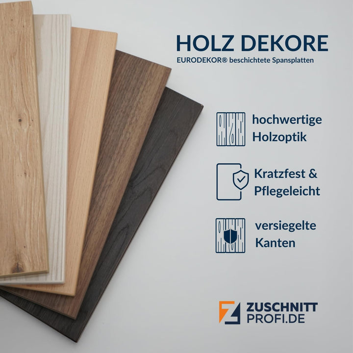 Dekor-Geschirrspülerfront 19mm vollintegriert oder teilintegriert, fugenlose Kanten, passend für all