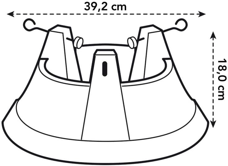 ELHO Weihnachtsbaumständer nordman, 39 cm, grün 39 CM Grün, 39 CM Grün